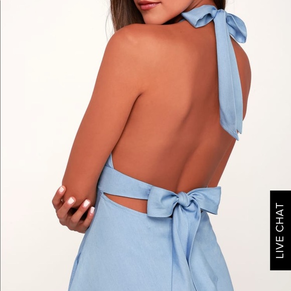 Lulus baby blue Sz: S dress - Picture 4 of 6